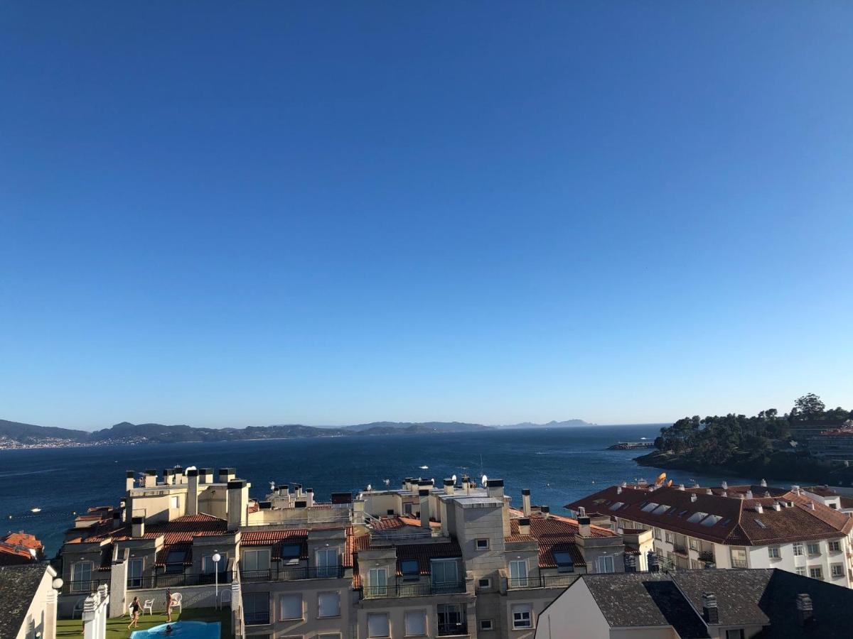 Enjoy Sanxenxo,200M Playa, Balcon Vistas Cies, Piscina & Terraza Azotea,2 Plazas Garaje, 2 Banos, Muy Luminoso, Muy Tranquilo,Muy Equipado, Centrico Apartman Kültér fotó